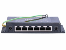 POE injektor aktivní/pasivní - 6x 1 Gb/s, stíněný, 802.3af/at