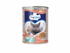 PREVITAL Cat Food s lososem ASC v želé - mokré krmivo pro kočky - 415g