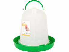 Flamingo Twist Napáječka pro drůbež kulatá zelená/bílá 3l