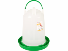 Flamingo Twist Napáječka pro drůbež kulatá zelená/bílá 10l
