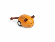Bigjigs Toys Dřevěné natahovací zvířátko 1 ks Kočka oranžová