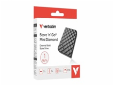 VERBATIM Externí HDD 512GB Store  n  Go Mini Diamond, USB-C, černá
