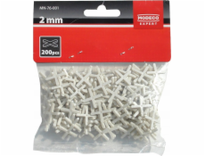 DISTANČNÍ PODLOŽKY PRO dlaždice 2,0 MM 200 KS CLIP-PRUH [EXPERT] - 1 bal.