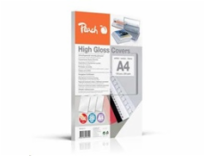 PEACH / OEM Viazacie kartónový kryt, A4 250g / m 100ks, biely