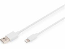 Kábel prenosu dát/USB A/Lightning MFI 2M biele nabíjanie
