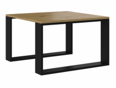 TP Living LAWA dub artisan černý, konferenční stolík 67x67x40 cm Artisan Oak/Black
