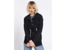Dámska čierna bunda Woox Drizzle Parka, veľkosť 34