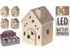 Domček vianočný LED svietiaci mix druhov