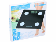 Hmotnost koupelny grundig grundig - elektronická měřítko koupelny, analýza tělesné hmotnosti, BMI, až 180 kg