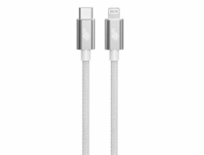 TB Touch AKTBXKUAMFICS1V TB USB-C - Lightning opletaný, 1m TB kábel USB-C - Lightning oplietaný 1m, strieborný