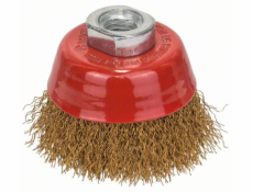 kartáč hrncový 70mm, zvlněný drát(mosaz) 0,3mm, upínání M14 (pro úb) - 3165140003131 BOSCH