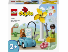 LEGO větrná turbína a elektrické auto