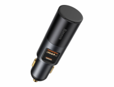 Baseus CCBT-D0G Share Together Car Charger with Cigarette Lighter Port 2x USB, 120W Grey