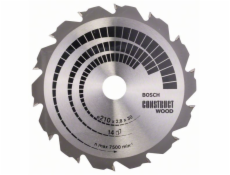 Pilový kotouč Construct Wood - 210 x 30 x 2,8 mm, 14 - 3165140194273 BOSCH