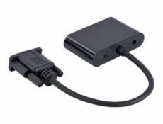 Prevodník signálu VGA pre HDMI + VGA Black, 15 cm