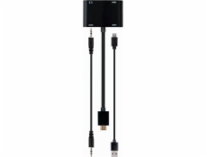 Adaptér rozhrania Gembird A-HDMIM-HDMIFVGAF-01 HDMI VGA