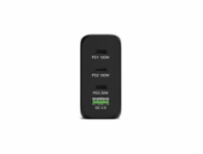 PORT CONNECT Síťová nabíječka pro USB-C a  USB-A, 120 W, černá
