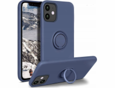 OEM puzdro so silikónovým prsteňom pre iPhone 11 modré
