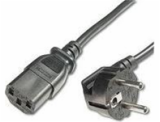 MicroConnect napájací kábel 1m čierny IEC320