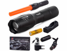 Svítilna Bailong Taktická svítilna Bailong s LED cree zoom XM-L T6 model 1831 univerzální