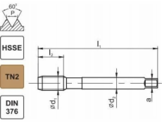 Fanar THREAD M10 DIN-376B (6H) HSSE TN 800X
