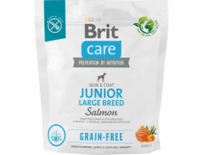Dry food for young dog (3 mesiace - 2 roky) veľké breeds cez 25 kg - Brit Care Dog Grain-Free Junior Large salmón 1kg
