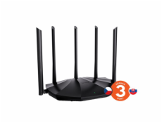 Tenda TX2 Pro AX1500 WiFi6 Router, 1x GWAN, 3x GLAN, IPv6, 5x 6dBi anténa, WPA3, CZ App