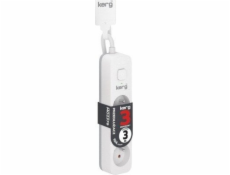 Kerg KERG prodlužovací kabel s vypínačem-3 zásuvky-bílo-šedá-3m-10A-H05VV-F-3x1,0mm2