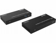 DIGITUS DS-55522 HDBaseT KVM Extender Set, 150 m 4K/60Hz, USB 1.1, PoC, IR, černý