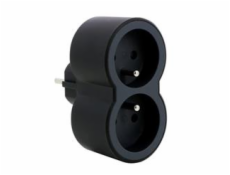 LEGRAND Revolution rozbočovač 2x2P+T, bílo-černá