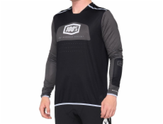 100% mužů 100% R-Core X Jersey s dlouhým rukávem Black White L (nové)