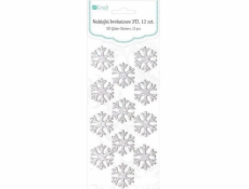 Dalprint 3D třpytky dpcraft sněhové vločky 12 ks.