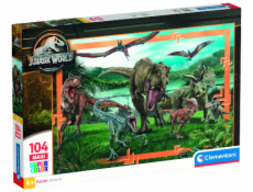 Clementoni CLE puzzle 104 maxi SuperKolor JurassicWorld 23770