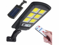 Maclean Solar LED pouličná lampa s pohybovým senzorom a diaľkovým ovládaním Maclean IP54, 4W, 400lm, 6500K, Li-ion 1200 mAh, 3 prevádzkové režimy MCE446