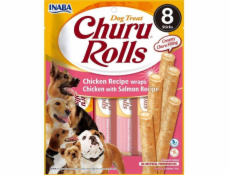 Churu Dog Rolls Chicken with Salmon wraps 8x12g