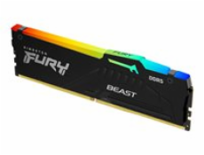 Kingston FURY Beast/DDR5/64GB/5200MHz/CL40/4x16GB/RGB/Black