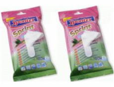 Spontex Sprint Universal Vlhčené utierky 40 ks jednorazové s vôňou zeleného čaju