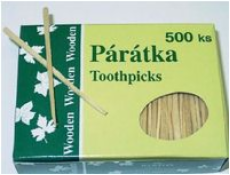 Špáradlá plochá 500 ks
