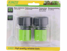 Kinzo - 3/4 zahradní hadice konektor 2 ks.