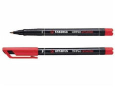 Stabilo OHP permanentná jemná linka 0,7 mm červená (842/40)