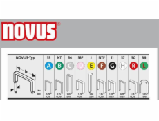 Sponky Novus typ A 53/10 NOVUS super tvrdé [5000 ks]