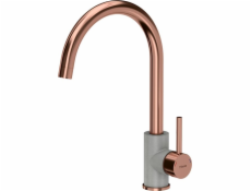 Stojací kuchyňská baterie Quadron Ingrid, šedá s měděnými prvky (84818011)