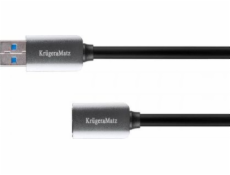 Kabel USB Kruger&Matz USB-A - USB-A 1 m Czarny (KM0336)