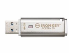 KINGSTON 64GB IronKey Locker Plus 50 AES Encrypted, USBtoCloud