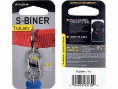 Oceľová karabína NiteIze S-Biner TagLock 2