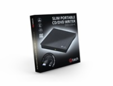 Externí DVD vypalovačka C-tech DVD-USB-AC, USB 2.0, USB A/Type C