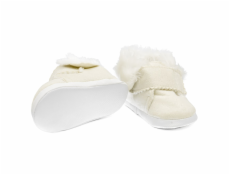 Kojenecké zimní semiškové capáčky New Baby 6-12 m béžové