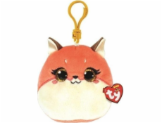 Klíčenka TY Mascot TY Squish-a-Boos ROXIE - růžová liška 8,5cm 39560