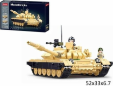 Gazelo blokuje Sluban Army Brown Tank 770EL. 185793 Gazelo