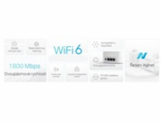 WiFi router TP-Link HX220(2-pack) AX3000, WiFi 6, 3x GLAN, / 574Mbps 2,4GHz/ 2402Mbps 5GHz